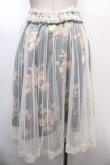 画像2: axes femme / チュール×フルーツ柄スカート M 紺 Y-25-01-23-056-AX-SK-SZ-ZI (2)