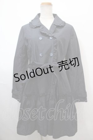画像: MILK / フリルトレンチコート  ネイビー Y-25-01-23-105-ML-CO-SZ-ZY
