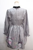 画像2: Jamie エーエヌケー / クロミゴシックワンピース M グレー Y-25-01-23-108-LO-OP-SZ-ZT442 (2)