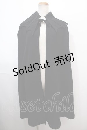 画像: BPN / 蝙蝠マント M 黒 Y-25-01-23-116-GO-CO-SZ-ZT073