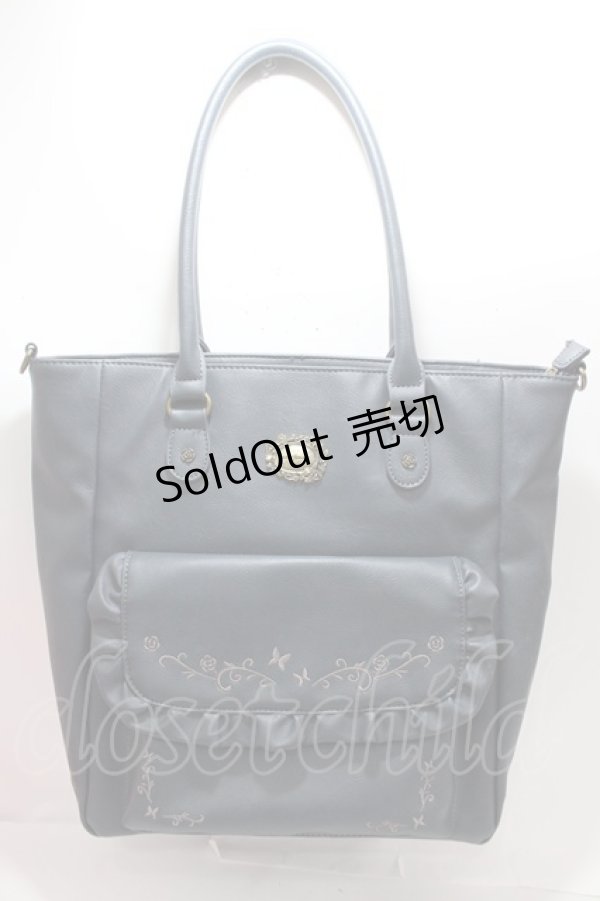 画像1: 【SALE】axes femme / 縦型ポケット付きA4トートバッグ  紺 Y-25-01-30-049-AX-BG-SZ-ZT-K026 (1)