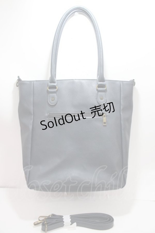 画像2: 【SALE】axes femme / 縦型ポケット付きA4トートバッグ  紺 Y-25-01-30-049-AX-BG-SZ-ZT-K026 (2)