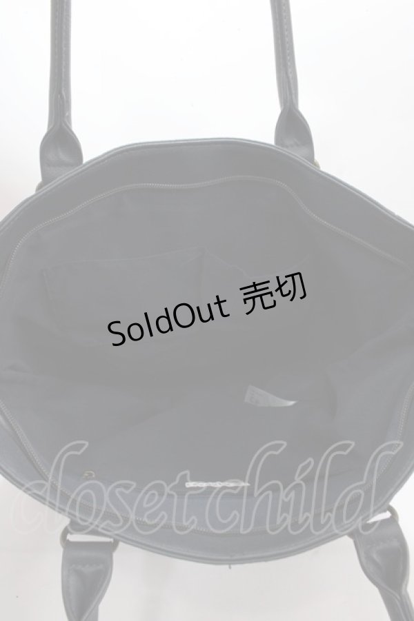 画像3: 【SALE】axes femme / 縦型ポケット付きA4トートバッグ  紺 Y-25-01-30-049-AX-BG-SZ-ZT-K026 (3)