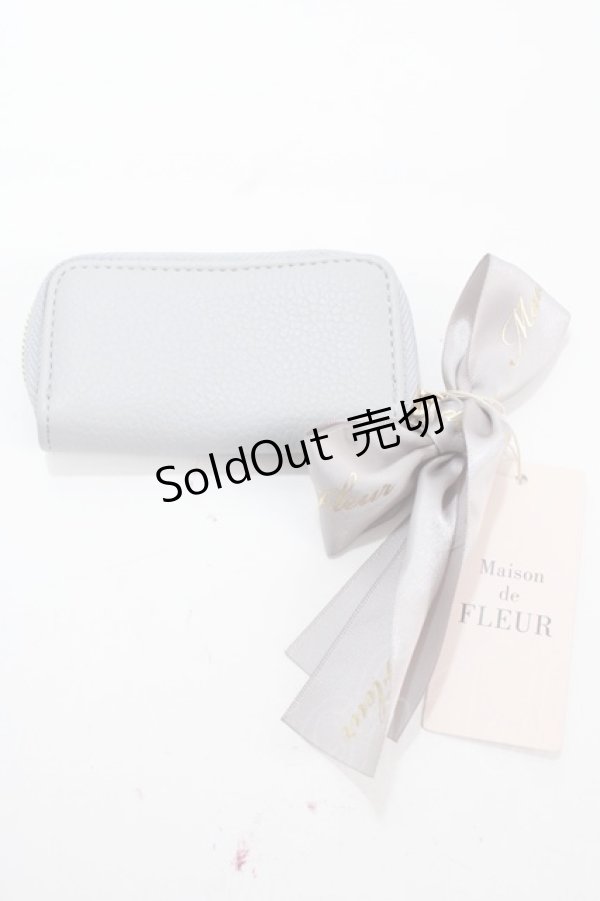 画像2: Maison de FLEUR / イニシャルネームスタンプケース  サックス Y-25-01-30-008-LO-ZA-AS-ZY (2)