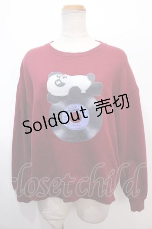 画像: 【SALE】Candy Stripper / PEPEスウェット 2 赤 Y-25-01-30-072-PU-TO-SZ-ZT202