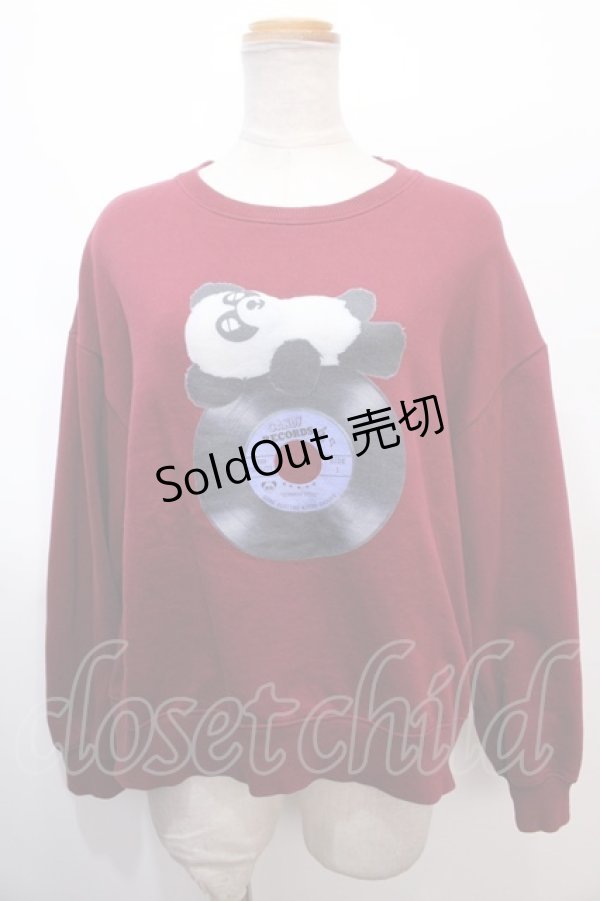 画像1: 【SALE】Candy Stripper / PEPEスウェット 2 赤 Y-25-01-30-072-PU-TO-SZ-ZT202 (1)