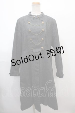 画像: 【SALE】axes femme / ナポレオンロングコート M 黒 Y-25-01-30-081-AX-CO-SZ-ZT-C028