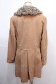 画像2: axes femme / ファー襟コート L キャメル Y-25-01-30-091-AX-CO-SZ-ZT-C037 (2)