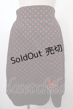 画像: MILK / カトリーヌスカート  ブラック×レッド Y-25-01-30-159-ML-SK-SZ-ZY