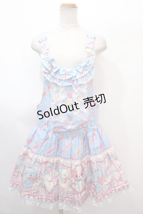 画像1: Angelic Pretty / MELODY TOYSサロペット(2020)  サックス Y-25-01-30-163-AP-OP-SZ-ZY (1)