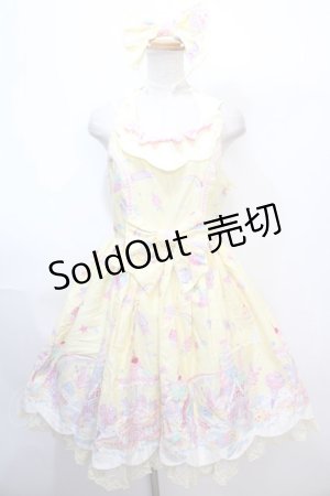 画像: Angelic Pretty / MilkyPlanetジャンパースカートSet  イエロー Y-25-01-30-166-AP-OP-SZ-ZY