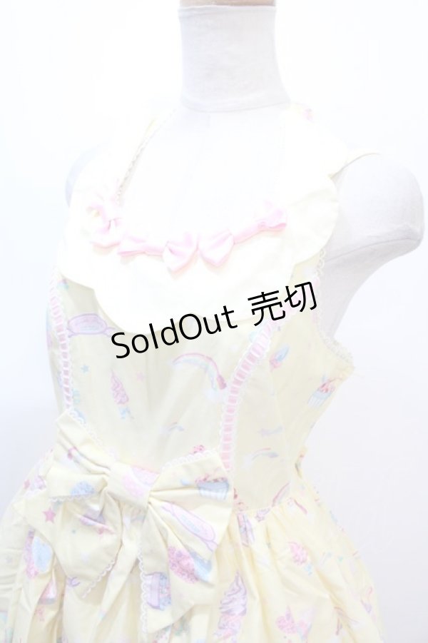 画像3: Angelic Pretty / MilkyPlanetジャンパースカートSet  イエロー Y-25-01-30-166-AP-OP-SZ-ZY (3)