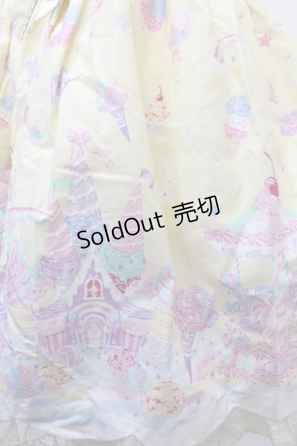 画像4: Angelic Pretty / MilkyPlanetジャンパースカートSet  イエロー Y-25-01-30-166-AP-OP-SZ-ZY (4)