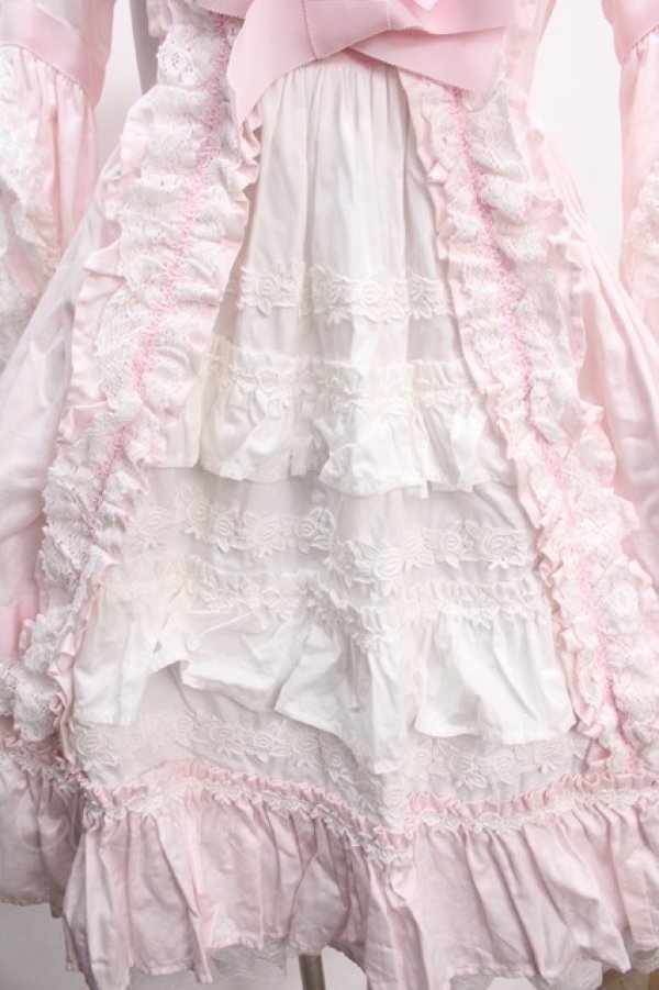 画像4: BABY,THE STARS SHINE BRIGHT / ローブ・ア・ラ・フランセーズワンピース&ヘッドドレスセット  ピンク Y-25-01-30-169-BA-OP-SZ-ZS (4)