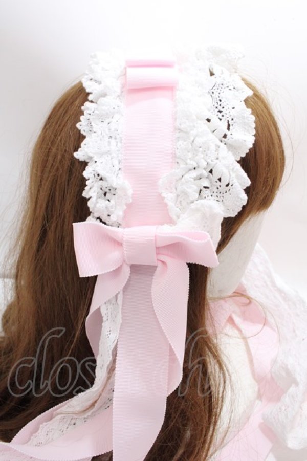 画像9: BABY,THE STARS SHINE BRIGHT / ローブ・ア・ラ・フランセーズワンピース&ヘッドドレスセット  ピンク Y-25-01-30-169-BA-OP-SZ-ZS (9)