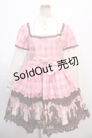 画像: Angelic Pretty / Chess Chocolateワンピース  ピンク Y-25-01-30-171-AP-OP-SZ-ZY