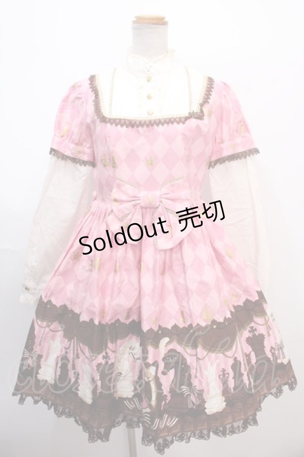 画像1: Angelic Pretty / Chess Chocolateワンピース  ピンク Y-25-01-30-171-AP-OP-SZ-ZY (1)