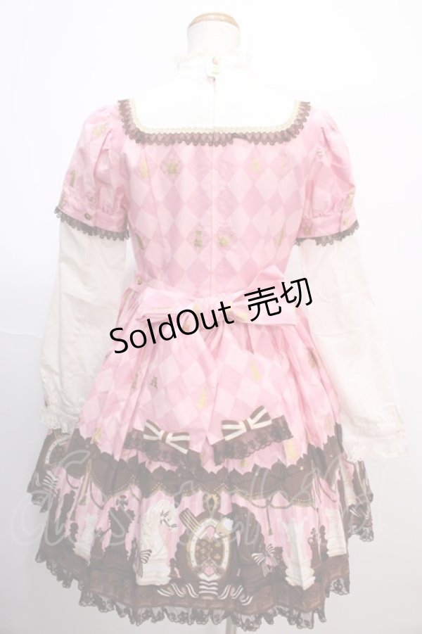 画像2: Angelic Pretty / Chess Chocolateワンピース  ピンク Y-25-01-30-171-AP-OP-SZ-ZY (2)
