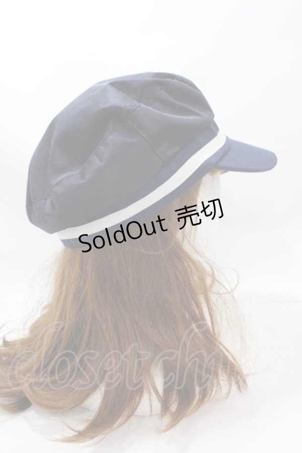 画像3: axes femme / カメオ付きサテンマリンキャス  紺 Y-25-01-30-024-AX-AC-SZ-ZY (3)