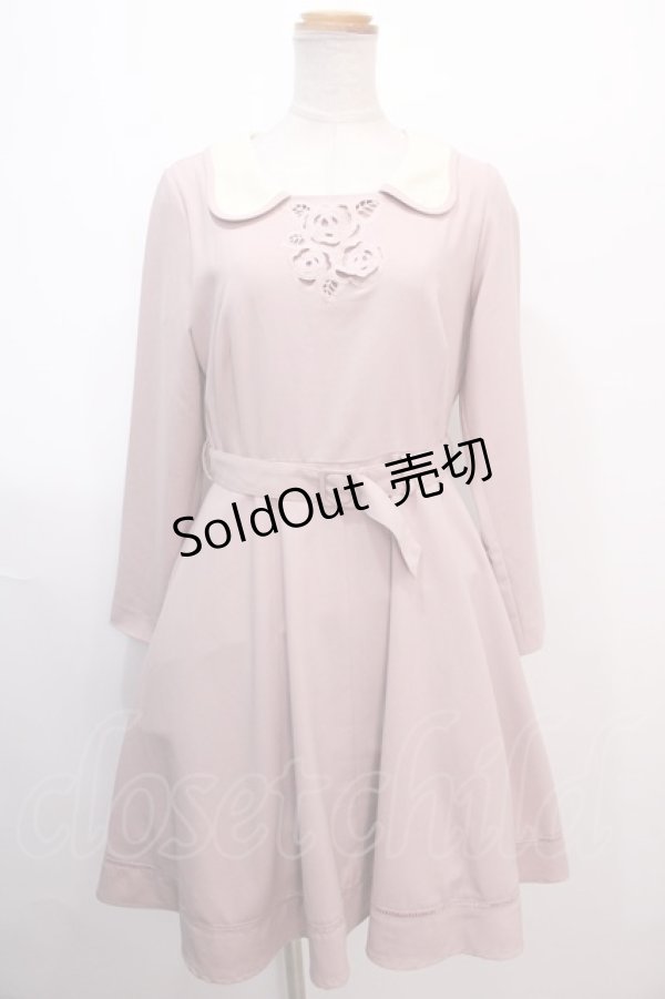 画像1: an another angelus / カットワークワンピース  ピンク Y-25-01-30-196-CA-OP-AS-ZT062 (1)