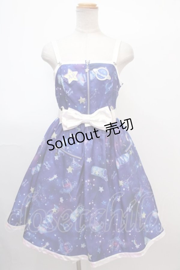 画像1: Angelic Pretty / Galaxy Cocktailジャンパースカート  コン Y-25-02-03-067-AP-OP-SZ-ZY (1)