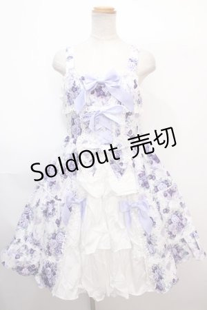 画像: BABY,THE STARS SHINE BRIGHT / シュガーブーケ〜永遠の乙女の憧れ〜柄ジャンパースカートIII  ラベンダー Y-25-02-03-072-BA-OP-SZ-ZY
