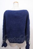 画像2: axes femme POETIQUE / ビジューボタン使いカーディガン M 紺 Y-25-02-03-021-AX-TO-SZ-ZT306 (2)
