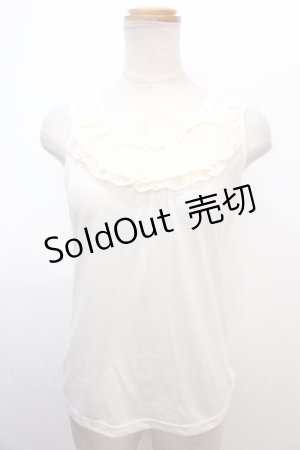 画像: axes femme / バックモチーフレースタンク M 生成り Y-25-02-03-039-AX-TO-SZ-ZI