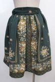 画像2: axes femme / スカーフパネル花柄スカート M グリーン Y-25-02-05-045-AX-SK-SZ-ZI (2)