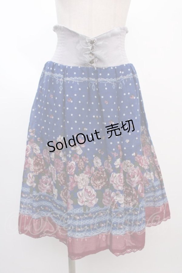 画像1: 【SALE】axes femme / 薔薇ドットスカート  紺 Y-25-02-05-013-AX-SK-SZ-ZT396 (1)