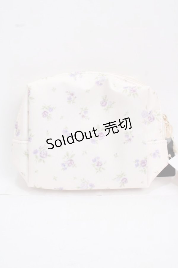 画像2: Maison de FLEUR / Daisy Duckフラワーポーチ  アイボリー Y-25-02-06-063-LO-ZA-AS-ZY (2)