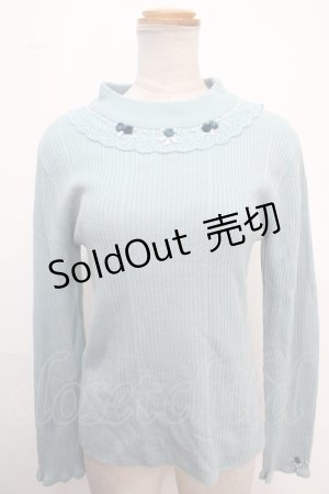 画像: axes femme / バラボトルネックニットプルオーバー F ミント Y-25-02-06-087-AX-TO-SZ-ZT347