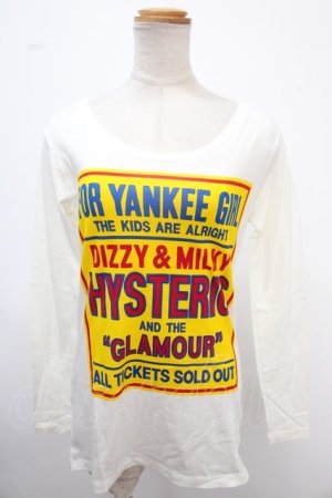 画像: HYSTERIC GLAMOUR / DIZZY & MILKY pt T-SH F 白 Y-25-02-06-151-PU-TO-SZ-ZS
