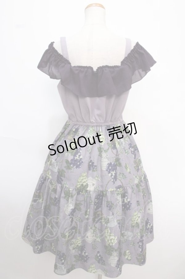 画像2: axes femme POETIQUE / ヴァンダンジュ2wayワンピース M パープル Y-25-02-06-167-AX-OP-SZ-ZY (2)