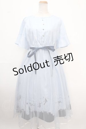 画像: axes femme / ピーター・パン/プリントワンピース F サックス Y-25-02-06-184-AX-OP-SZ-OS