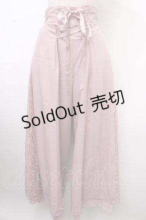画像: axes femme kawaii / サイドプリーツパンツ  ピンク Y-25-02-06-225-AX-PA-AS-ZH