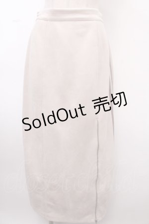 画像: axes femme / カットスエードジップスカート  キナリ Y-25-02-06-226-AX-SK-SZ-ZI