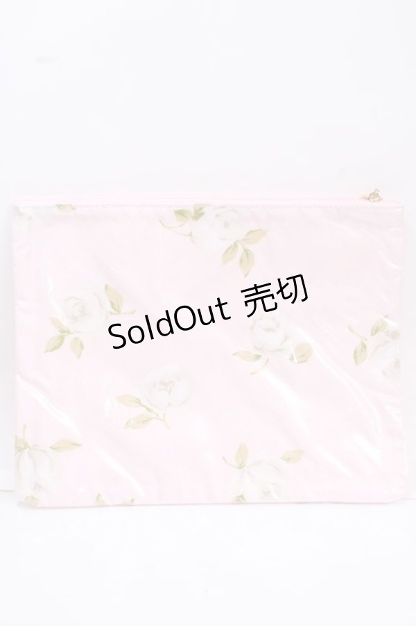 画像2: JESUS DIAMANTE / ディアマンテトラベルポーチ  グランヴィルローズ柄ピンク Y-25-02-06-030-JE-ZA-SZ-ZT422 (2)