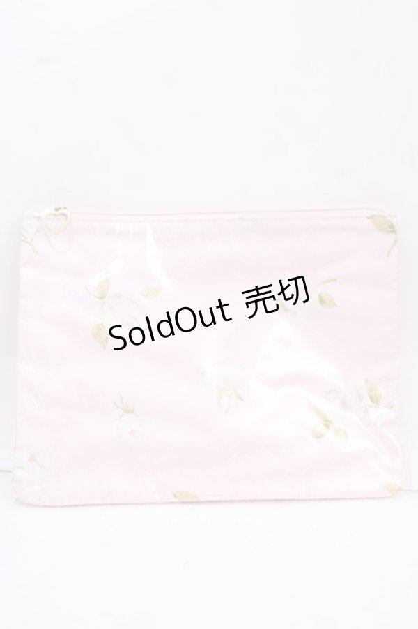 画像1: JESUS DIAMANTE / ディアマンテトラベルポーチ  グランヴィルローズ柄ピンク Y-25-02-06-031-JE-ZA-SZ-ZT422 (1)