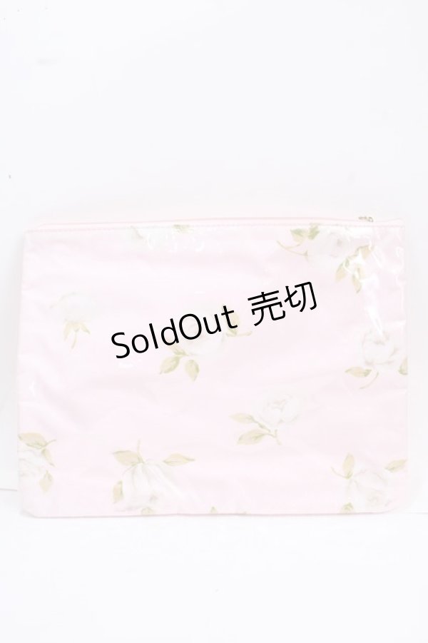 画像2: JESUS DIAMANTE / ディアマンテトラベルポーチ  グランヴィルローズ柄ピンク Y-25-02-06-031-JE-ZA-SZ-ZT422 (2)