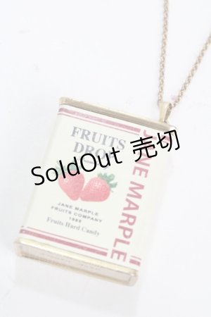 画像: Jane Marple / フルーツドロップのペンダント  アンティークゴールド Y-25-02-06-005-JM-AC-SZ-ZY