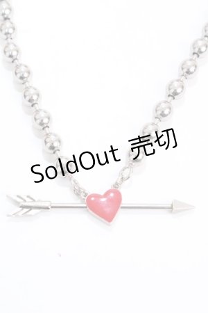 画像: MILKBOY / ハートアローネックレス  シルバー Y-25-02-06-041-MB-AC-SZ-ZY