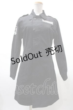 画像: SEXY DYNAMITE LONDON (CHOICE) / ロングシャツ  黒 Y-25-02-09-054-PU-TO-AS-ZT011