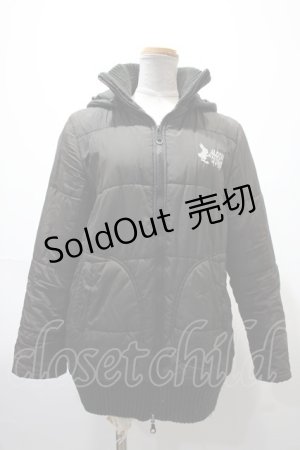 画像: 【SALE】ALGONQUINS / ロゴ刺繍ジャンパー  黒 Y-25-02-09-056-AL-JA-AS-ZTC010