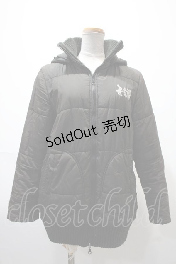 画像1: 【SALE】ALGONQUINS / ロゴ刺繍ジャンパー  黒 Y-25-02-09-056-AL-JA-AS-ZTC010 (1)