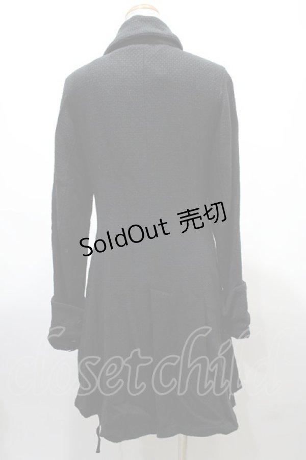 画像2: h.naoto Blood / COATサイド編み上げコート  黒 Y-25-02-09-057-HN-CO-AS-ZT-C010 (2)