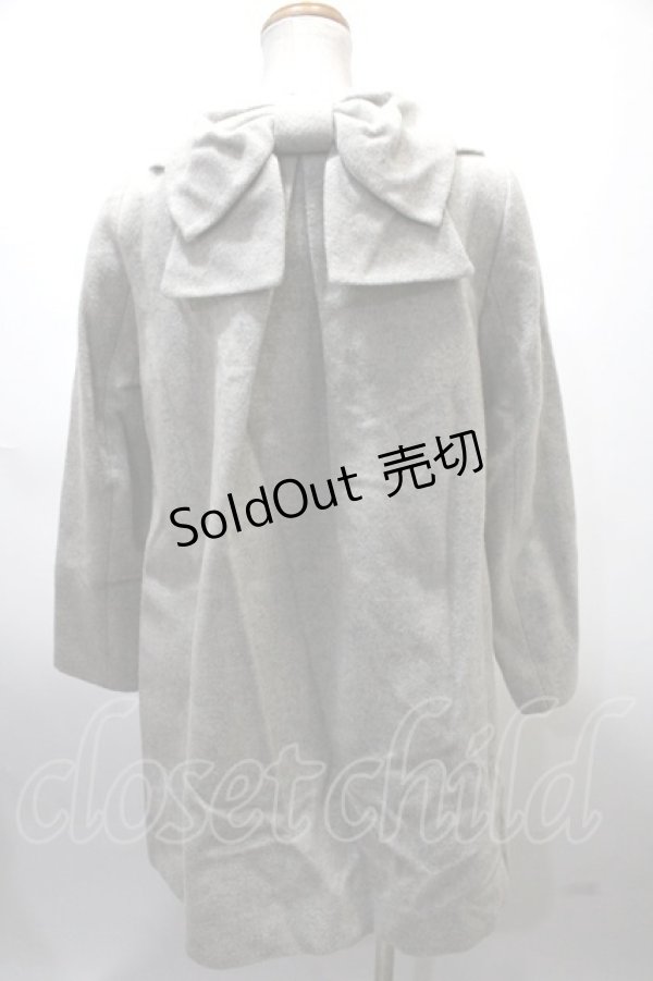 画像2: Franche Lippee / COATバックリボンコート  グレー Y-25-02-09-061-LO-CO-AS-ZT-C010 (2)