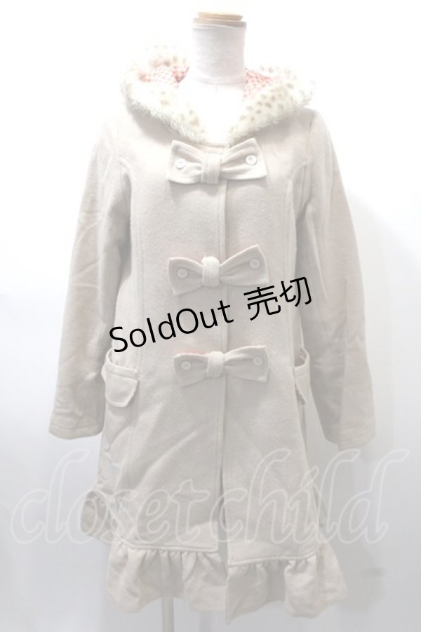 画像1: Emily Temple cute / COAT３つリボンコート  ベージュ Y-25-02-09-063-ET-CO-AS-ZT-C010 (1)