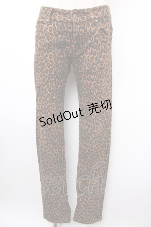 画像1: HELL CAT PUNKS / 豹柄パンツ  ブラウン Y-25-02-09-071-PU-PA-AS-ZS (1)