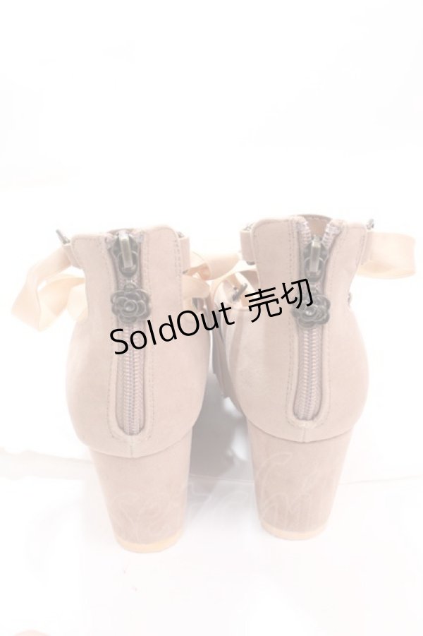 画像3: axes femme / 厚底レースアップシューズ M ベージュ Y-25-02-13-005-AX-SH-SZ-ZY (3)